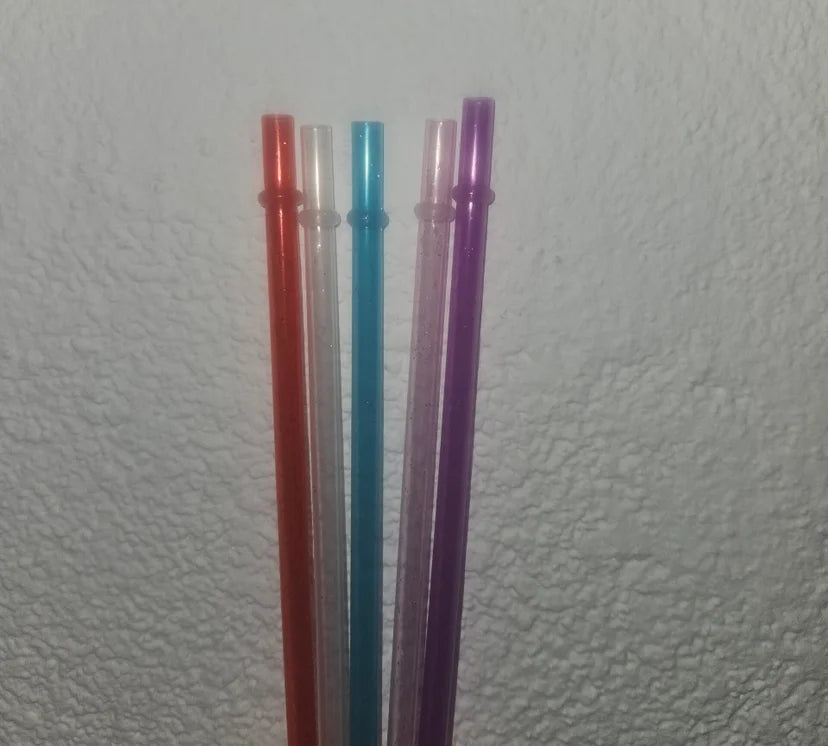 Gekleurde rietjes glitter