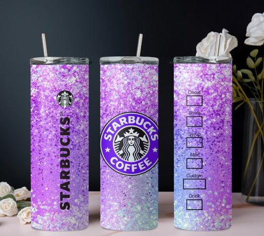 Paars glitter