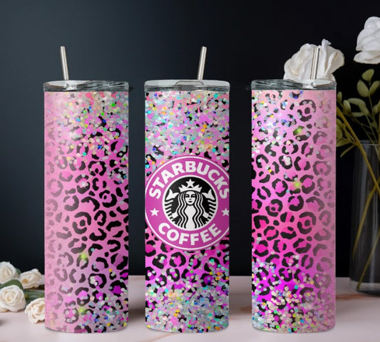 Pink leopard coffee